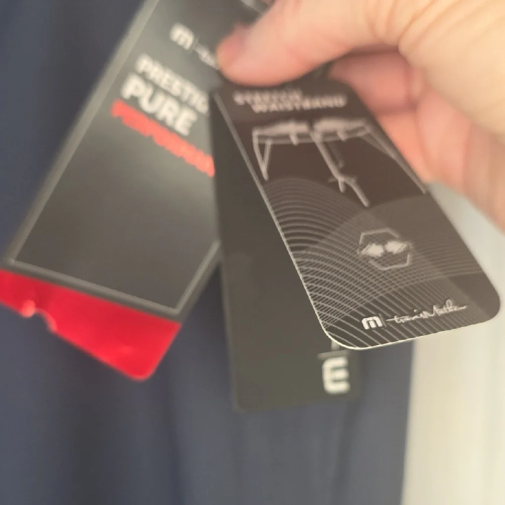 New Travis Mathew Dark Blue Flat Front Shorts Size 34 - Picture 4 of 8